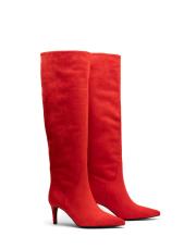 lily süet çizme kırmızı 5