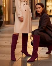 lily süet çizme bordo