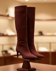 lily süet çizme bordo 5