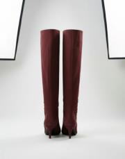 lily süet çizme bordo 6