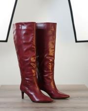 lily deri çizme bordo 10