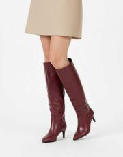 lily deri çizme bordo 13
