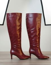 lily deri çizme bordo 4