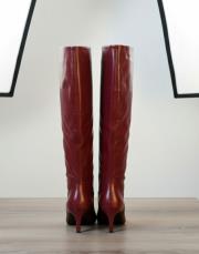 lily deri çizme bordo 8