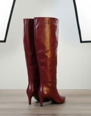 lily deri çizme bordo 9