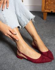 kontes textil mağzeme dekolte babet bordo