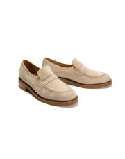 jess bant detaylı kalın tabanlı süet kadın loafer - bej 2