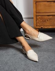 maria birinci sınıf ithal rugan deri dekolte babet bej 2