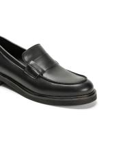 pia bant detaylı kalın tabanlı kadın loafer- siyah 3