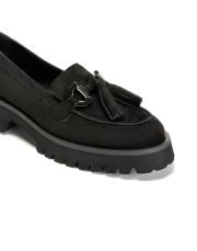 laura toka detaylı püsküllü kadın loafer- siyah 3