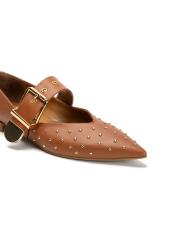 sarah toka detaylı troklu sivri burun kadın babet- taba 3