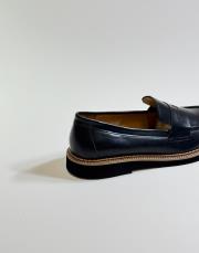 minos bant detaylı vegan deri kadın loafer siyah 4