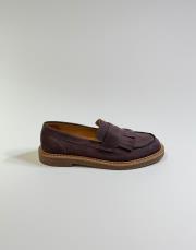 lustro bant detaylı süet kadın loafer kahve 2