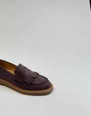 lustro bant detaylı süet kadın loafer kahve 3