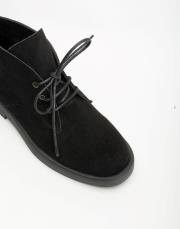 nox bağcıklı süet kadın bot siyah 3