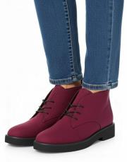 nox bağcıklı süet kadın bot bordo 5