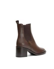 nia oval burun yanları lastikli kadın bot kahve 3