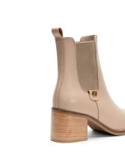 nia oval burun yanları lastikli kadın bot bej 3