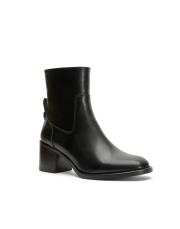 aster oval burun fermuarlı kadın bot siyah 3