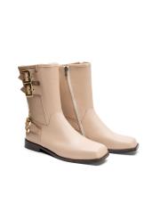 aria toka aksesuar detaylı kadın bot bej 2