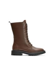 noir bağcıklı postal kadın bot kahve 2