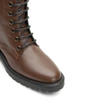 noir bağcıklı postal kadın bot kahve 3