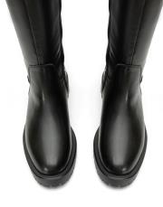 rover oval burun fermuarlı kadın çizme siyah 3