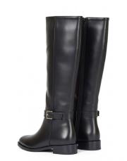 axis altın toka detaylı oval burun kadın çizme siyah 2