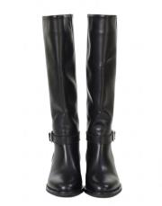 axis altın toka detaylı oval burun kadın çizme siyah 3