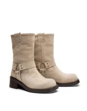 agora troklu toka detaylı kadın bot bej