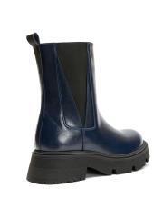 lore oval burun yanları lastikli kadın bot lacivert 4