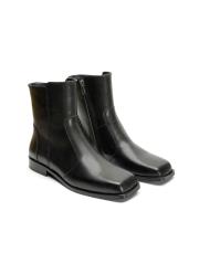 hawk küt burun fermuarlı kadın bot siyah