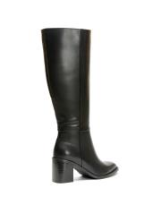 astra küt burun fermuarlı kadın çizme siyah 3