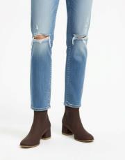 xlera süet kadın bot kahve 2