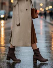 xlera süet kadın bot kahve 6