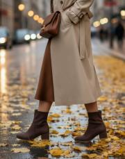 xlera süet kadın bot kahve 7