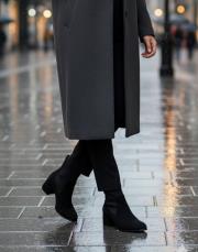 xlera süet kadın bot siyah 5