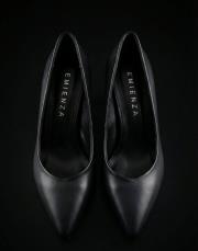 vina ithal vegan deri sivri burun kadın topuklu ayakkabı siyah 3