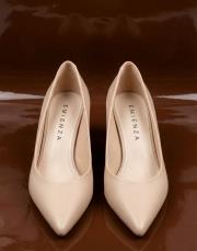 vina ithal vegan deri sivri burun kadın topuklu ayakkabı ten 4