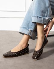 aça trok detaylı küt burun kadın babet acı kahve