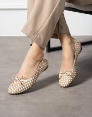 kınov toka detaylı yuvarlak burun kadın babet beyaz-ten 2