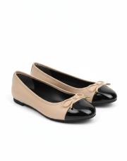 süelın yuvarlak kalıp birinci sınıf ithal vegan deri babet ten-siyah 3