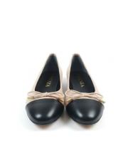 süelın yuvarlak kalıp birinci sınıf ithal vegan deri babet ten-siyah 4