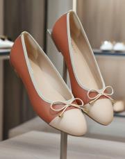 süelın yuvarlak kalıp birinci sınıf ithal vegan deri babet taba-ten