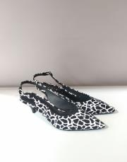 cow inek desen pino topuk sivri burun siyah-beyaz 2