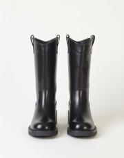 viero motorbike oval burun deri bot siyah 2