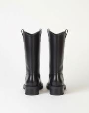 viero motorbike oval burun deri bot siyah 3