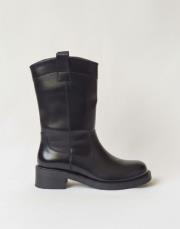 viero motorbike oval burun deri bot siyah 4