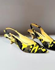 ros kamuflaj desen pino topuk sivri burun yeşil