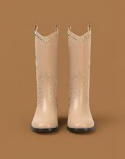 helios işlemeli trok detaylı  deri bot bej 2